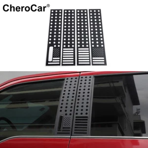 4Pcs Seite Tür Fenster B Säule Post Panel Abdeckung Overlay Für Ford F150 2015- - Picture 1 of 10