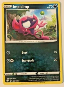 Pokemon Rebel Clash Impidimp 123/192 casi nuevo/m - Imagen 1 de 1