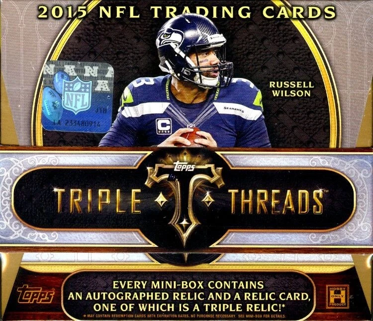 2015 topps triple threads football box - Image 1 of 1