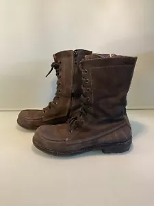 MOMA Damen Stiefel Stiefeletten Wildleder Anthrazit 38,5 / 39 - Bild 1 von 8
