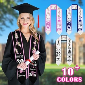 Klasse von 2025 Stola für Krankenschwestern, personalisierter Name & Schulabschluss Schärpe - Bild 1 von 10