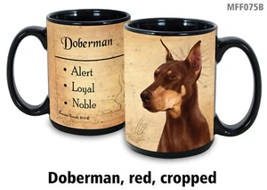 Red Doberman Pinscher Faithful Friends Mug - Imagen 1 de 2