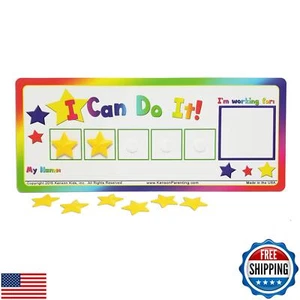 Kenson Kids “I Can Do It!” Token Board. Colorful Magnetic Rewards Chart with - Picture 1 of 5