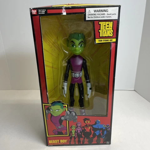 Teen Titans Go! Cartoon Network 10" Beast Boy Action Figure Bandai -  Sealed HTF Cover