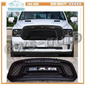Fits for Dodge Ram 1500 2013-2018 Front Bumper Grill Grille Guard Black - Picture 1 of 5