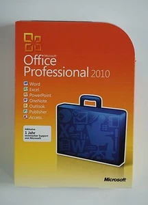 MS Office 2010 Professional Pro DVD Retail Box versione completa tedesco 269-14674 - Foto 1 di 5