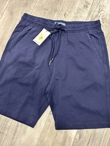 New Coastaoro Shorts Navy Drawstring Elastic Soft Front Lightweight Modern - Picture 1 of 4