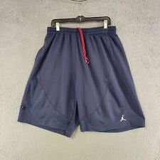 Jordan Shorts Men XL Extra Large Dark Blue Drawstring Pockets Basketball Jumpman