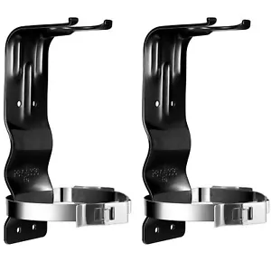 2 Pack Fire Extinguisher Bracket 5 lb Wall Mount Stainless Steel Fire Extingu... - Picture 1 of 7
