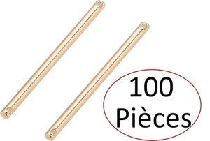 BENECREAT Konvolut 5x20 tlg Verbinder Messing vergoldet 18K Schmuckherstellung - Bild 1 von 1