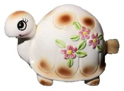 Dispensador de bolas de algodón MCM Tortuga de colección agujero de cola cerámica antropomórfica Foto 1 de 4