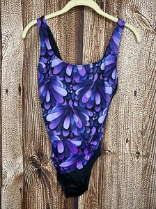 Robby Len Swim Fashions Women's One Piece Swimsuit Lightly Padded Size 8 - Picture 1 of 6