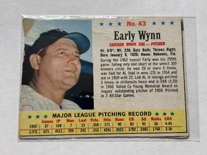 1963 Jello - Early Wynn #43 Hand Cut Jell-O Card - Picture 1 of 2