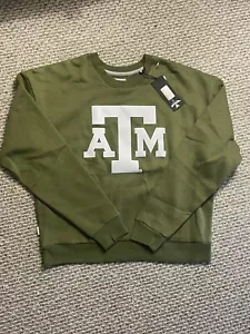 Women's Antigua Olive Texas A&M Aggies Victory Pullover Sweatshirt Size Large WL - Picture 1 of 4