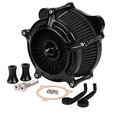 Filtro de admisión negro filtro de aire de motor para Harley Electra Road Glide FLHTCU FLTRX Foto 1 de 4