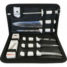 8pc Starrett Professional Hunting & Fishing Knife Set in a Carry Case
