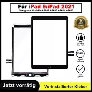 Touch Screen, Vetro Display per iPad 9 2021 A2602, A2603, A2604 Digitalizzatore + Colla - Foto 1 di 8