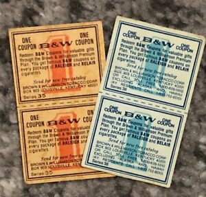 Tobacco Ticket B&W "Brown & Williamson" Vintage Original Tag Receipts