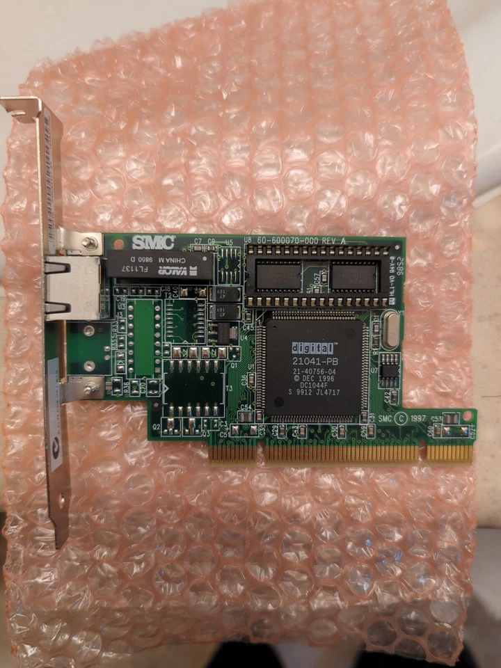 SMC EtherPower 10Mbps Ethernet PCI Network Card, 8432T, NOS - Image 1 of 1