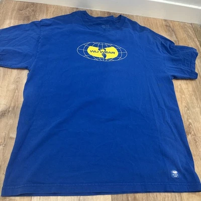 Vintage Wu Wear Globe Logo Graphic Men’s Tee Shirt - Image 1 of 4