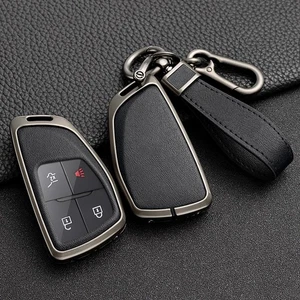 Leather Meather Key Fob Case Shell For Chevrolet Suburban Buick Envision GMC - Picture 1 of 9
