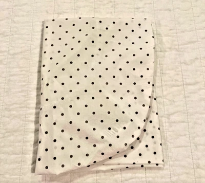 Sábana Ajustable Pottery Barn Niños Cuna 24" X 38" Pin Dot Gris/Blanco Algodón Orgánico Foto 1 de 4