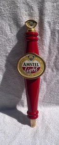 AMSTEL LIGHT Bier Zapfhahn Bargriff oval Metall Logo - Bild 1 von 13