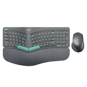 Nulea KM75 Advanced Ergonomic Wireless Keyboard & Mouse Combo Comfortable Black - Picture 1 of 6
