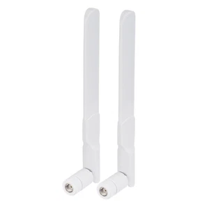 1Pair 8dBi 2.4G 5.8G Dual Band WiFi RP-SMA White Antenna for IP Camera Router k - Photo 1/10