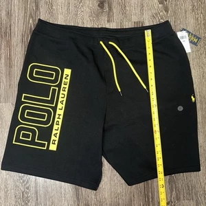 POLO RALPH LAUREN Men’s Fleece Shorts Polo Logo 3XB Drawstring NWT $110 - Picture 1 of 4