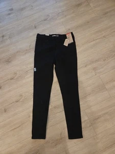 Levi's Damen 720 High Rise Super Skinny Jeans Gr: 30 x 30 Schwarz Neu Mit Etikett - Bild 1 von 5
