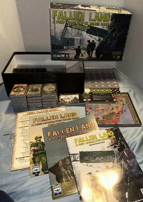 Fallen Land A Post-Apocalyptic Board Game 2nd Edition 2 Expansions New Open Box - Image 1 of 4