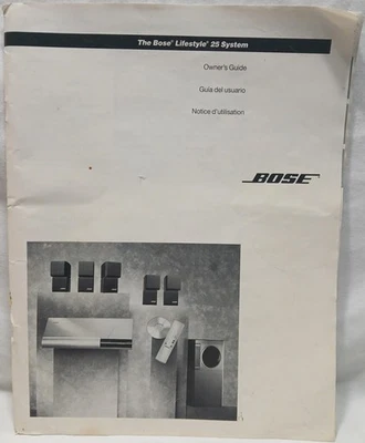 Sistema Bose Lifestyle 25 Guía del Propietario Manual Muy Buen Estado Foto 1 de 4