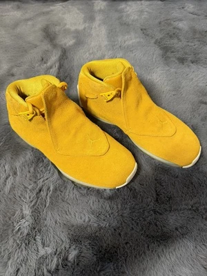 Zapatos para hombre Air Jordan 18 retro amarillo ocre gamuza talla 11,5 AA2494-701 OG raros Foto 1 de 4