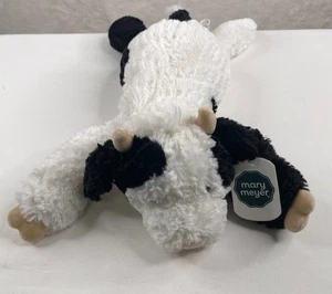 Mary Meyer Acogedor Dedos de Peluche Vaca Negro Blanco Relleno Suave Lovey 17" Nuevo con Etiquetas - Imagen 1 de 10