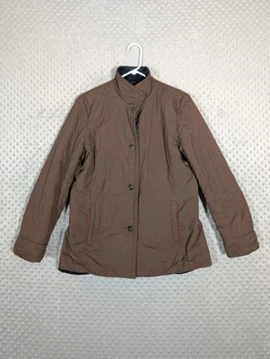 Loro Piana куртка женщин 46 IT (США 12) Blouson Spring пальто коричневый на пуговицах - Изображение 1 из 4