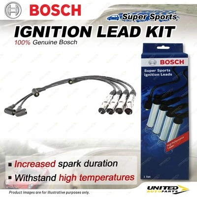 Bosch Ignition Leads for Seat Cordoba Sedan 6K1 6K2 1.6L 74KW 101HP APF AUR AEH - image 1 of 2