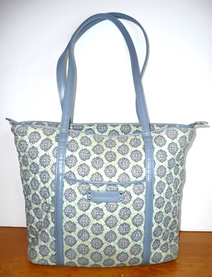 Vera Bradley Women's Nomadic Floral Zipper Shopper Inner Pocket Tote Bag Blue - Image 1 of 4