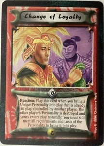 Legend Five Rings CCG Shadowlands Change of loyalty Rare MINT AEG - Picture 1 of 1