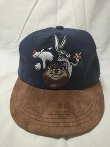 Vintage Looney Tunes Druckknopflasche Mütze Acme Kleidung Tweety Bugs Bunny Taz - Bild 1 von 6