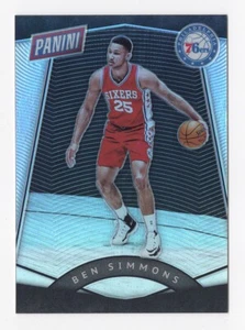 Tarjeta #50 Ben Simmons 2017 Panini The National Silver Prizm Parallel rara 76ers - Imagen 1 de 2
