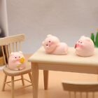 6Pc 1:12 Scale Dollhouse Miniatures Lot Piggy Animal Resin Living Room Decorate