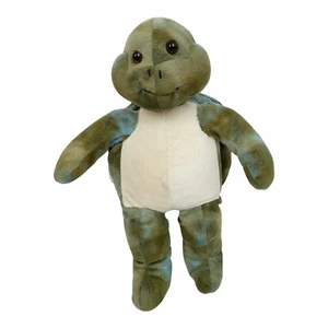 Animal Land Turtle Plush Soft Stuffed Animal Green White Chest Side Zip 17" 2017 - Picture 1 of 5