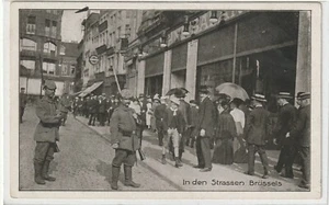 "En las calles de Bruselas/Bruselas"" soldados - 1918 regimiento 101 - Imagen 1 de 2