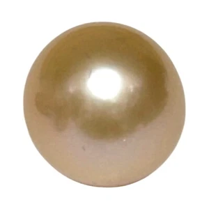 Stunningly Un-Drilled Natural Peach Pink Round Edison 13.5mm 17.7 Carats Pearl - Picture 1 of 10