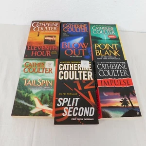 Lot of 6 Catherine Colture PB Novels 5 FBI 1 Romantic Thrillers Impulse Blow Out - Imagen 1 de 11
