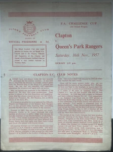 Clapton v Queens Park Rangers 16. November 1957 FA Cup - Bild 1 von 3
