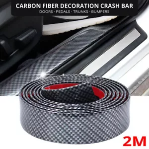 Auto Aufkleber Carbon Faser Gummi Türen Schweller Schutz Ecke Streifen Anti-Krat - Bild 1 von 12
