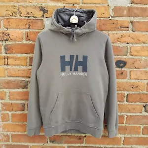 Helly Hansen Hoodie Sweatshirt Olive Green Long Sleeve Spell Out Logo Womens S - Picture 1 of 3