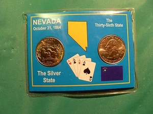 2006 P AND D UNCIRCULATED NEVADA QUARTER SET IN COLORFUL HOLDER FREE U.S. SHIPN! - Picture 1 of 2